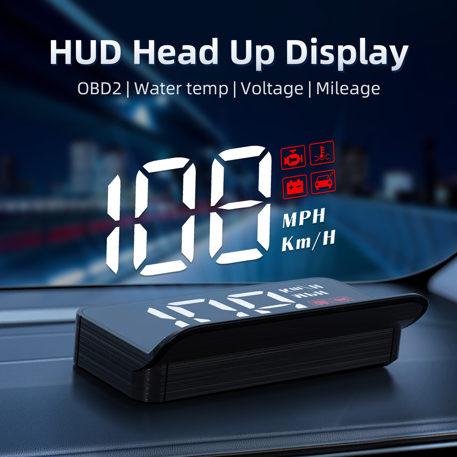 Anemometer Wind Speed - M3 HUD Obd2 Head-Up Display Digitaler