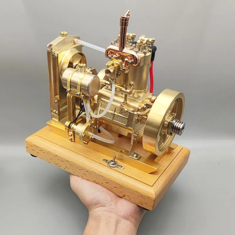 Hobby Science Lab - Wassergekühltes Reihen-Doppelzylinder-Wissenschaftsmotormodell für Laborunterricht, Hobby und