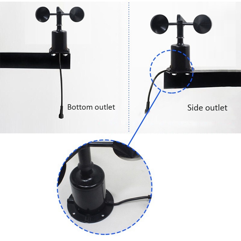 Anemometer Wind Speed - 0-70m/s Polycarbonat-Windgeschwindigkeitssensor 4-20MA 0-5V 0-10V RS485