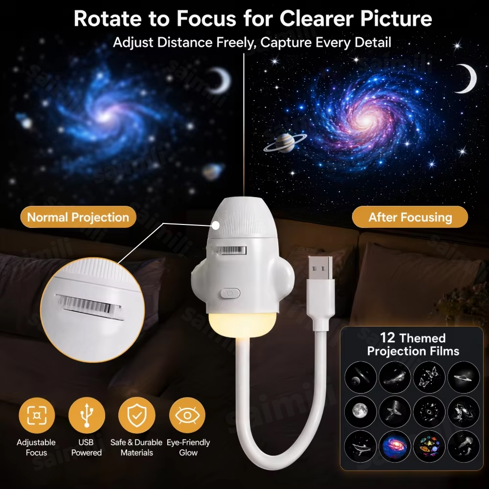 Tragbarer USB-Galaxie-Aurora-P – Planetarium Projector Home Bewertung und Preis