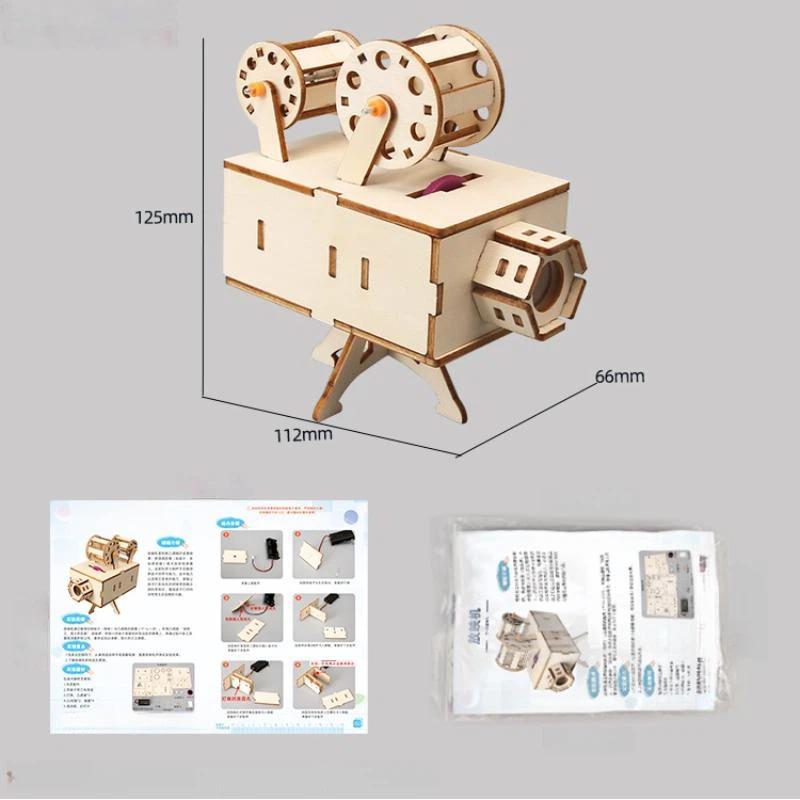 1 Set Holz-DIY-Filmprojektor P – Science Hobby Kit Bewertung und Preis